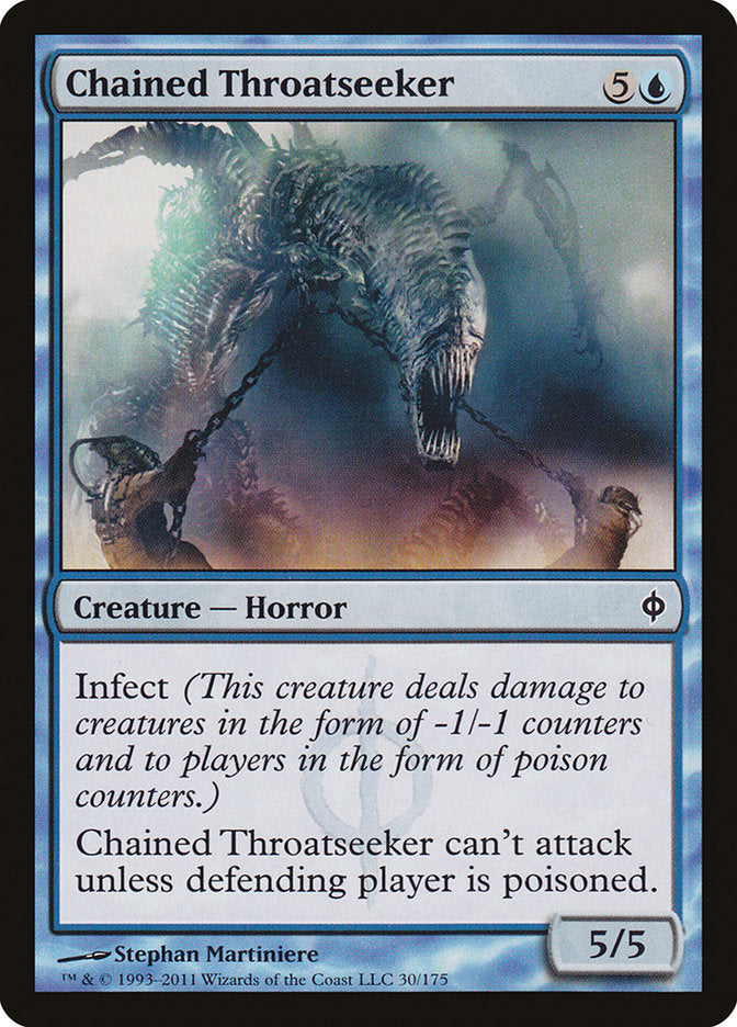 Chained Throatseeker [New Phyrexia] | Game Master's Emporium (The New GME)