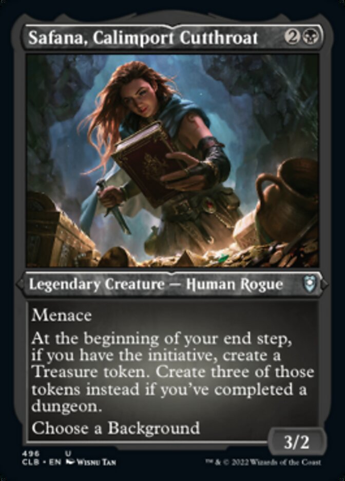 Safana, Calimport Cutthroat (Foil Etched) [Commander Legends: Battle for Baldur's Gate] | Game Master's Emporium (The New GME)