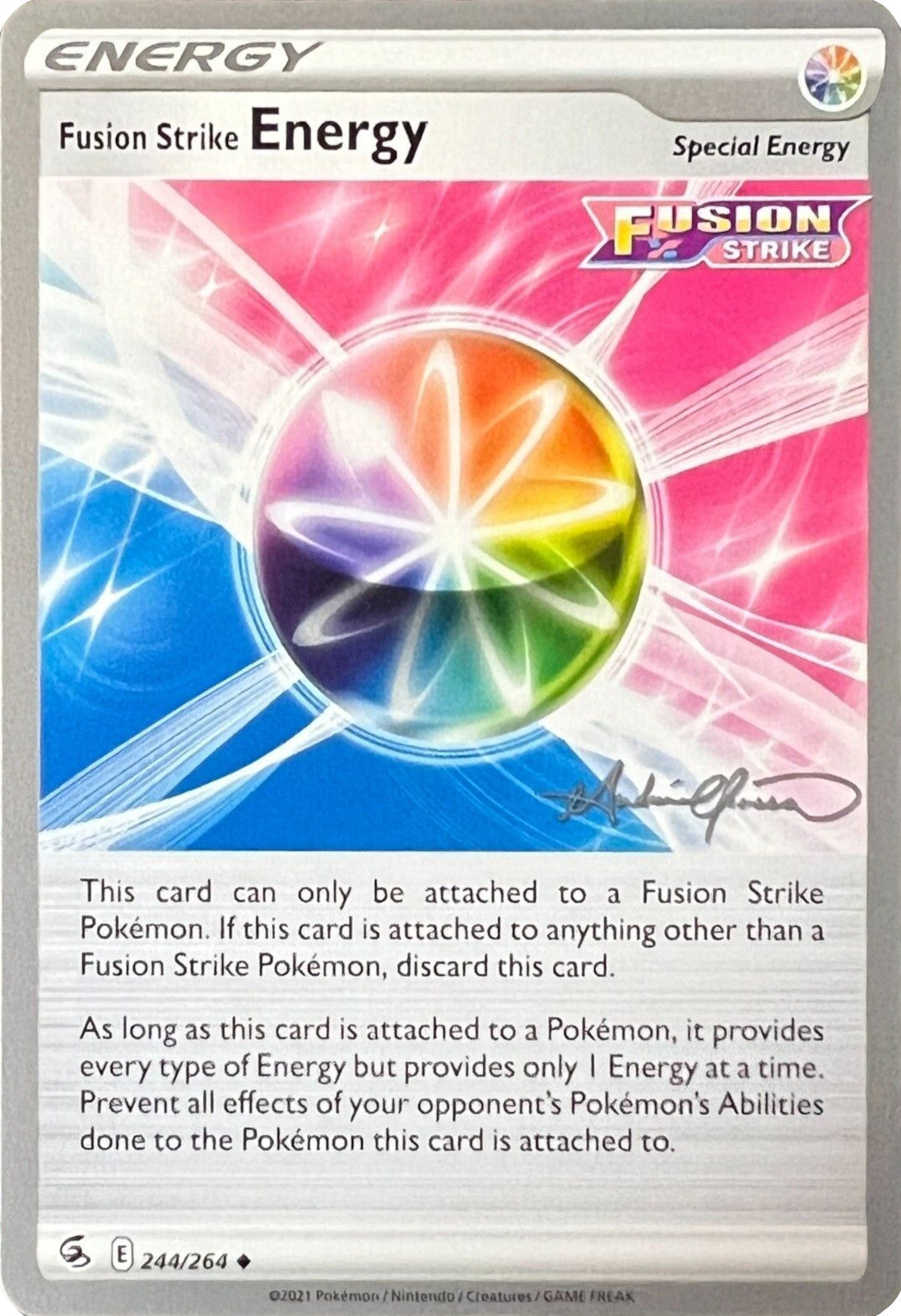 Fusion Strike Energy (244/264) (The Shape of Mew - Andre Chiasson) [World Championships 2022] | Game Master's Emporium (The New GME)