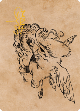 Lulu, Loyal Hollyphant Art Card (46) (Gold-Stamped Signature) [Commander Legends: Battle for Baldur's Gate Art Series] | Game Master's Emporium (The New GME)
