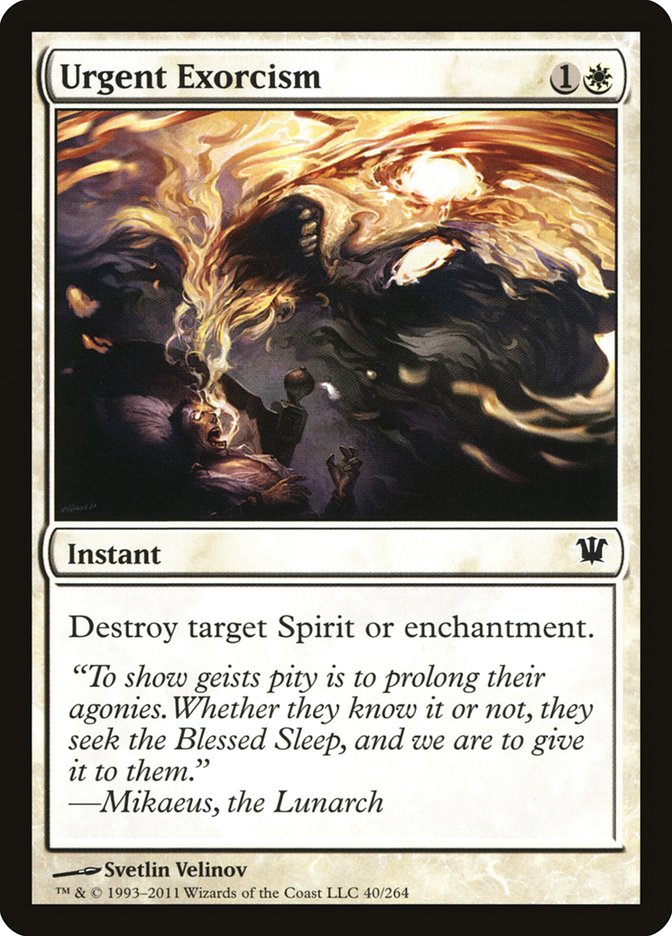 Urgent Exorcism [Innistrad] | Game Master's Emporium (The New GME)