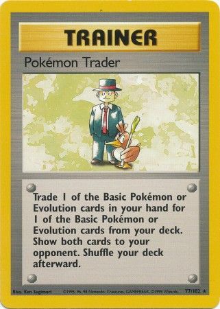 Pokemon Trader (77/102) [Base Set Unlimited] | Game Master's Emporium (The New GME)