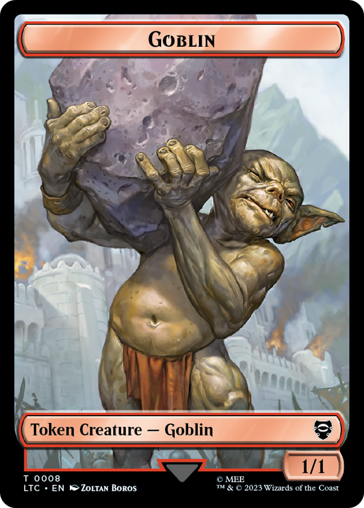 Goblin // Wraith Double-Sided Token [The Lord of the Rings: Tales of Middle-Earth Commander Tokens] | Game Master's Emporium (The New GME)