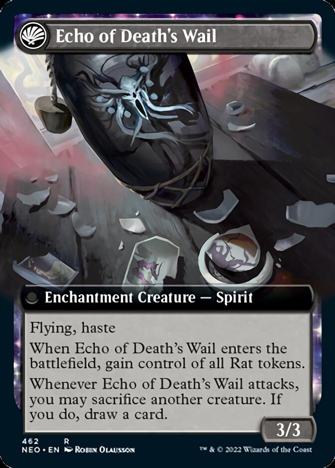 Tribute to Horobi // Echo of Death's Wail (Extended Art) [Kamigawa: Neon Dynasty] | Game Master's Emporium (The New GME)