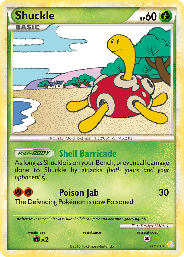 Shuckle (11/123) [HeartGold & SoulSilver: Base Set] | Game Master's Emporium (The New GME)