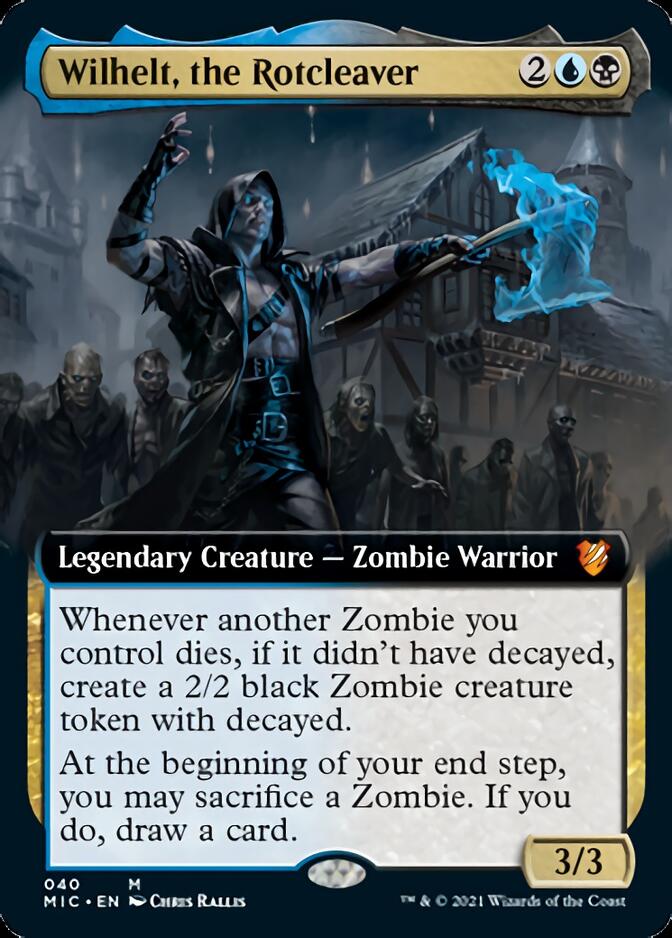 Wilhelt, the Rotcleaver (Extended Art) [Innistrad: Midnight Hunt Commander] | Game Master's Emporium (The New GME)