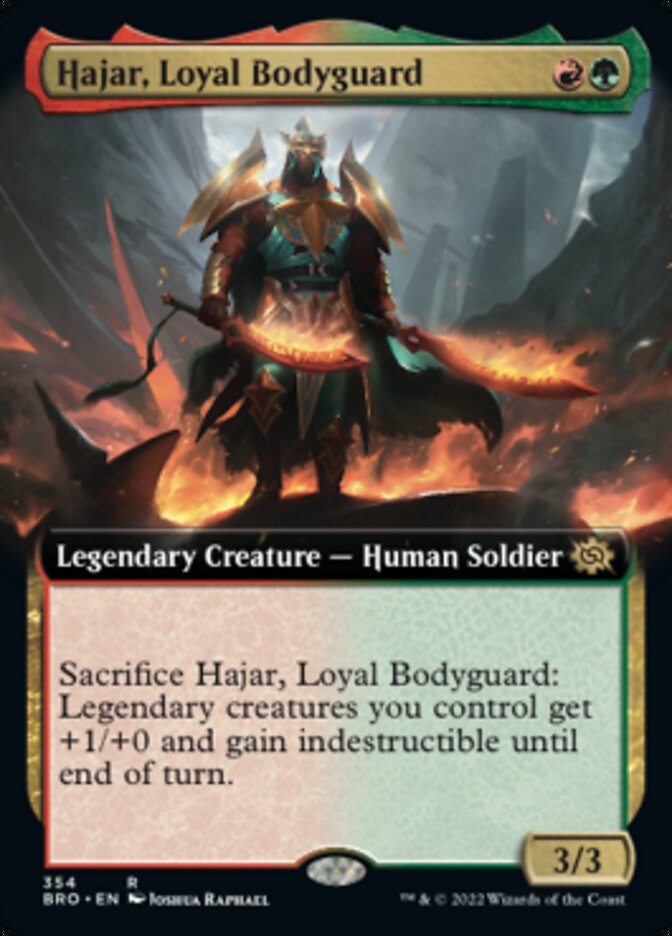 Hajar, Loyal Bodyguard (Extended Art) [The Brothers' War] | Game Master's Emporium (The New GME)