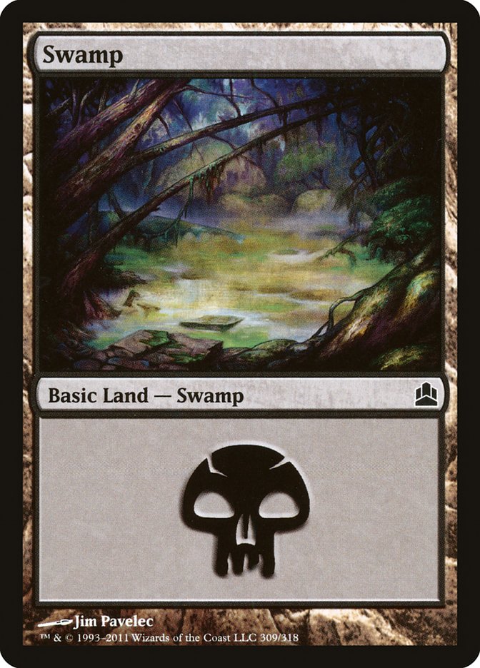 Swamp (309) [Commander 2011] | Game Master's Emporium (The New GME)