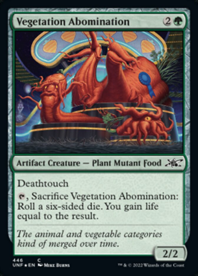 Vegetation Abomination (Galaxy Foil) [Unfinity] | Game Master's Emporium (The New GME)