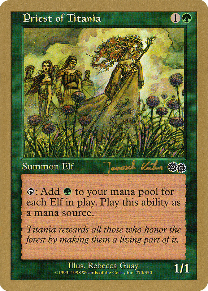 Priest of Titania (Janosch Kuhn) [World Championship Decks 2000] | Game Master's Emporium (The New GME)