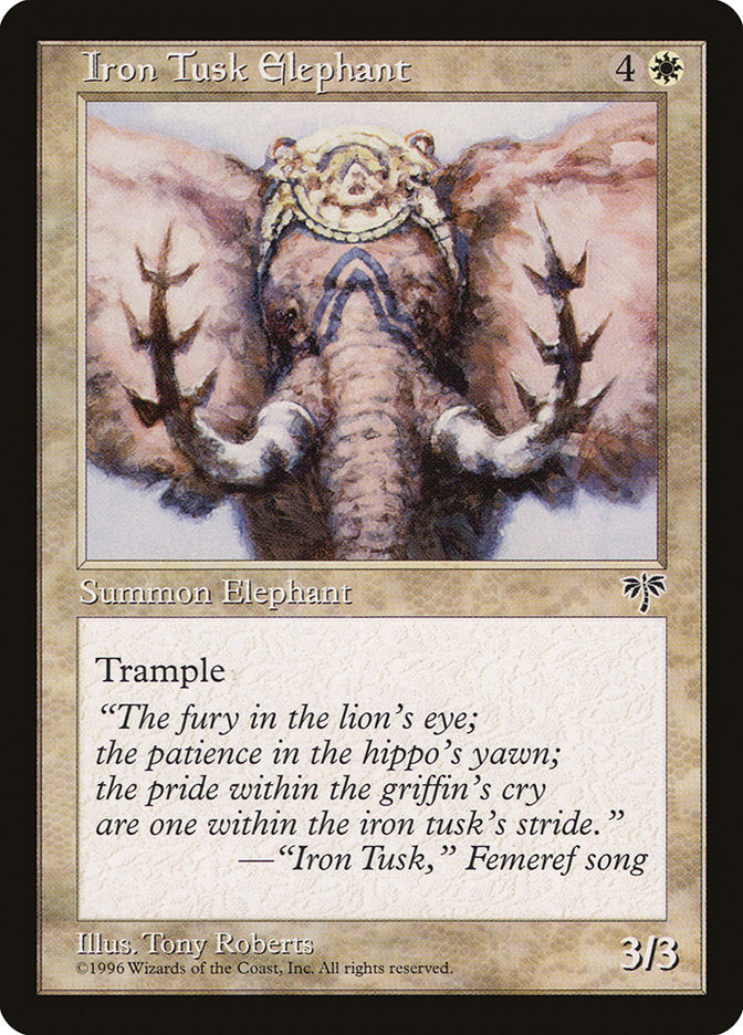 Iron Tusk Elephant [Mirage] | Game Master's Emporium (The New GME)