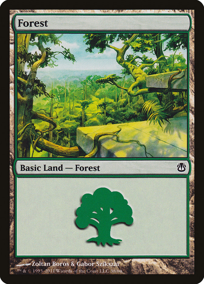 Forest (38) [Duel Decks: Ajani vs. Nicol Bolas] | Game Master's Emporium (The New GME)