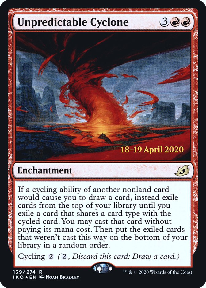 Unpredictable Cyclone [Ikoria: Lair of Behemoths Prerelease Promos] | Game Master's Emporium (The New GME)