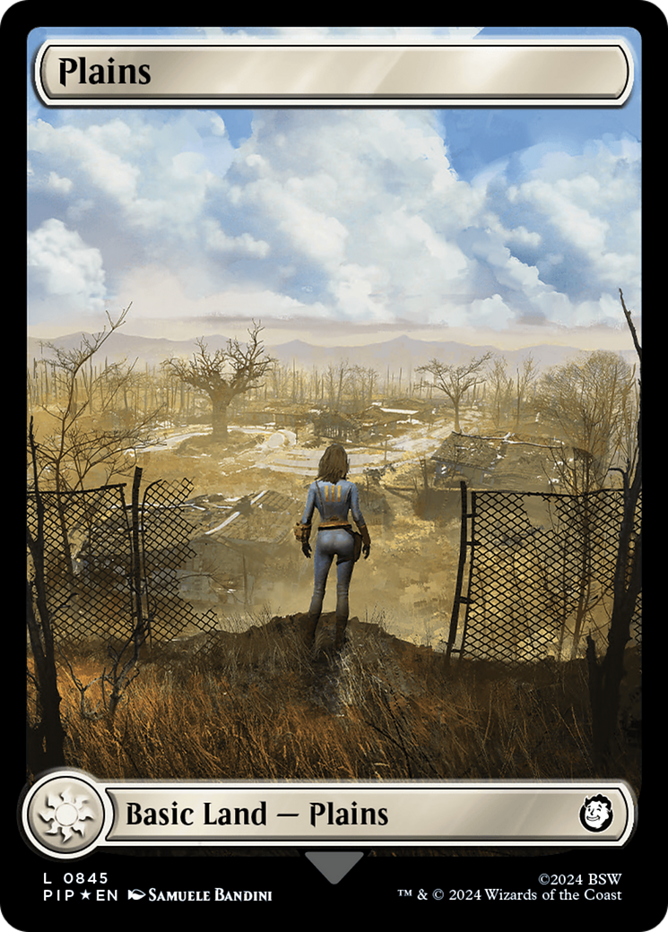 Plains (0845) (Surge Foil) [Fallout] | Game Master's Emporium (The New GME)