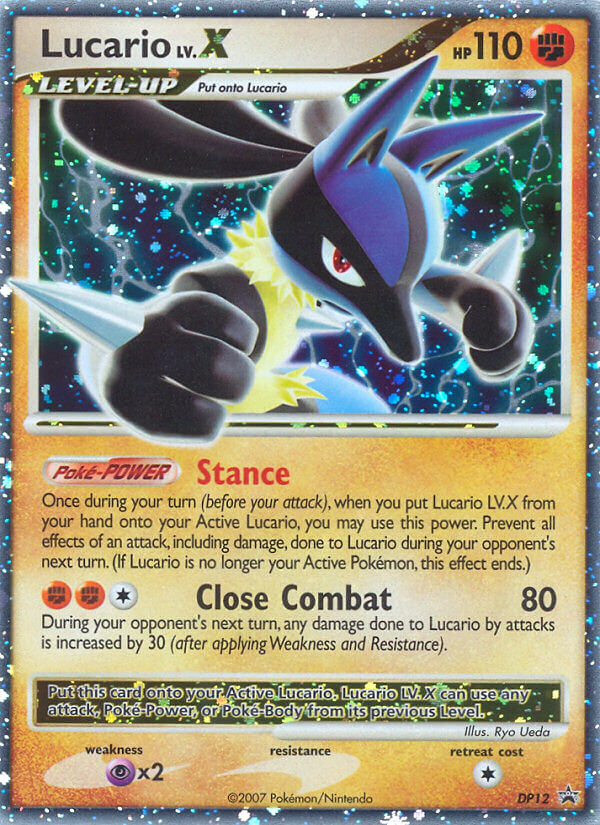 Lucario LV.X (DP12) [Diamond & Pearl: Black Star Promos] | Game Master's Emporium (The New GME)