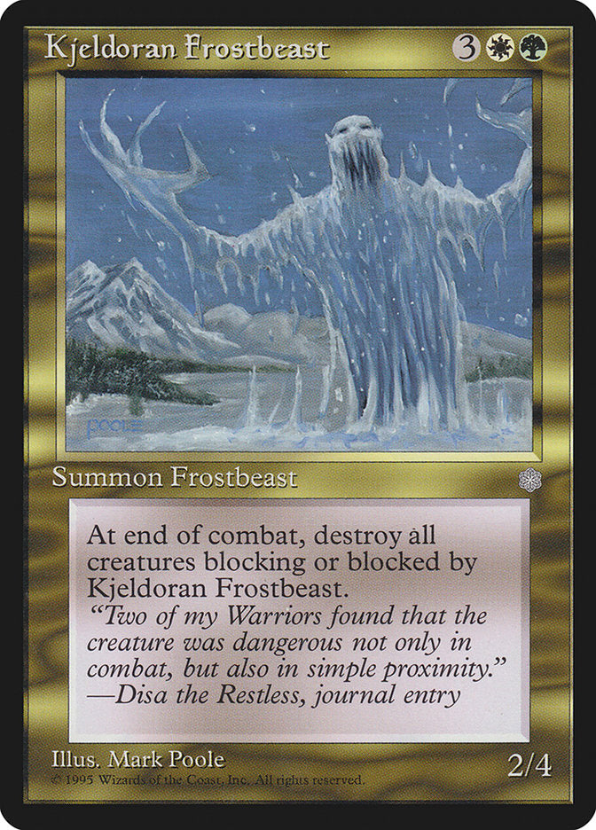 Kjeldoran Frostbeast [Ice Age] | Game Master's Emporium (The New GME)