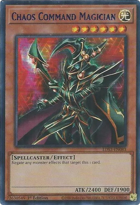 Chaos Command Magician (Blue) [LDS3-EN083] Ultra Rare | Game Master's Emporium (The New GME)