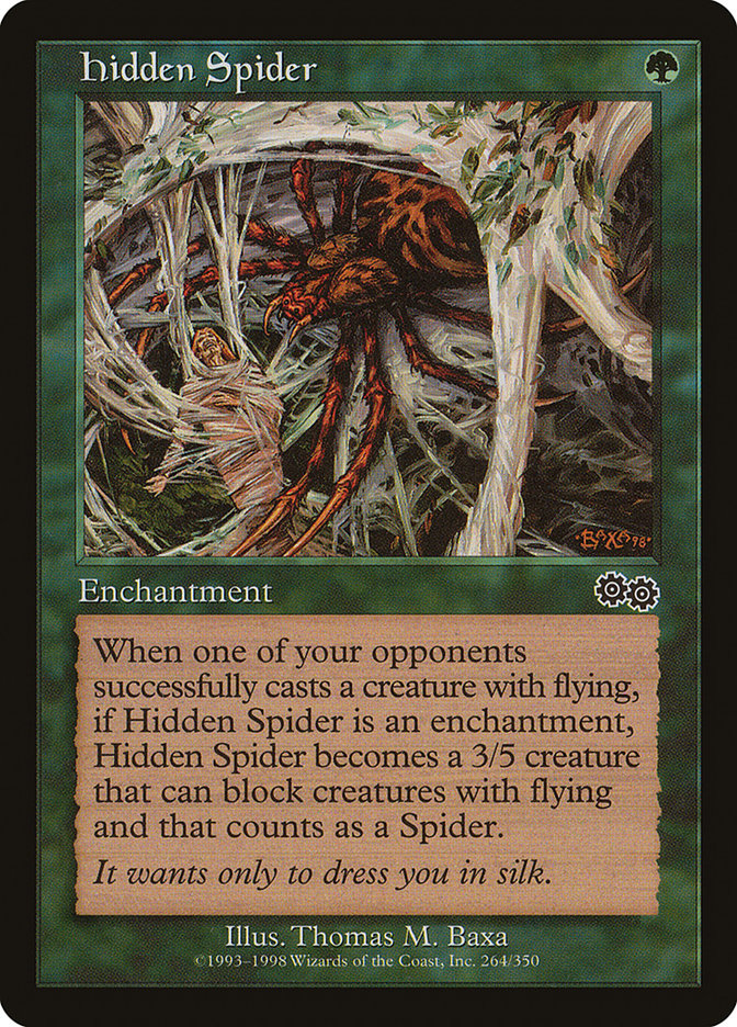 Hidden Spider [Urza's Saga] | Game Master's Emporium (The New GME)