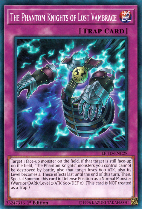 The Phantom Knights of Lost Vambrace [LEHD-ENC28] Common | Game Master's Emporium (The New GME)