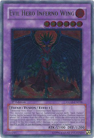 Evil Hero Inferno Wing [GLAS-EN038] Ultimate Rare | Game Master's Emporium (The New GME)