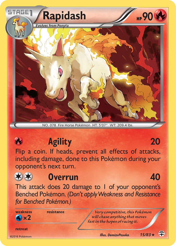 Rapidash (15/83) [XY: Generations] | Game Master's Emporium (The New GME)
