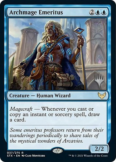 Archmage Emeritus (Promo Pack) [Strixhaven: School of Mages Promos] | Game Master's Emporium (The New GME)