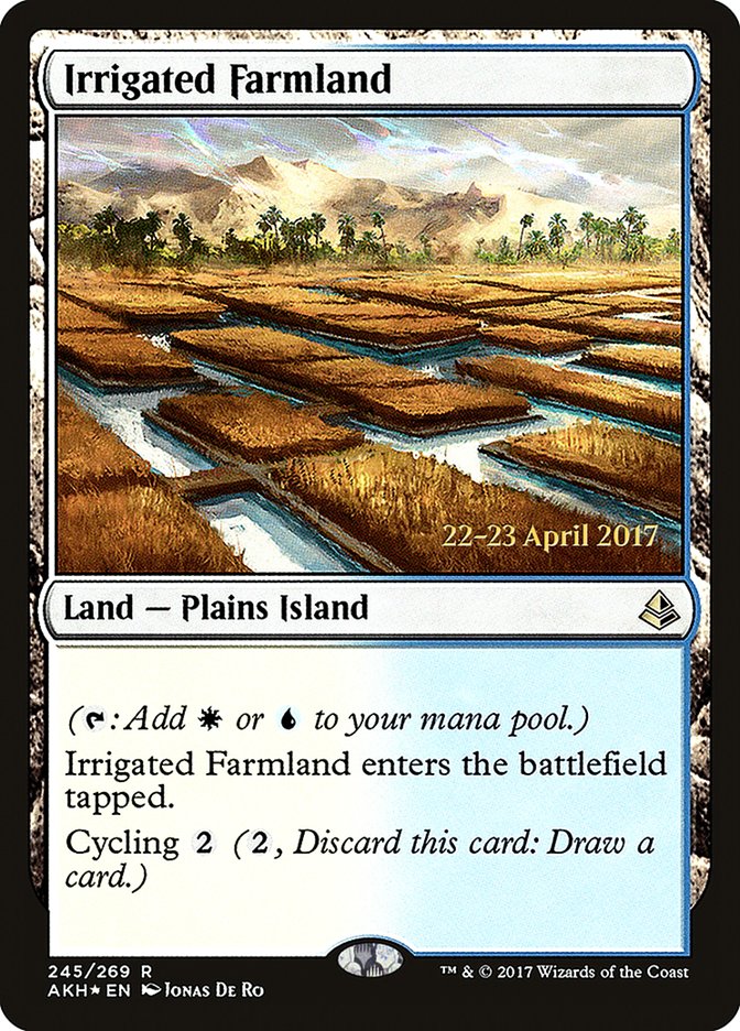 Irrigated Farmland [Amonkhet Prerelease Promos] | Game Master's Emporium (The New GME)