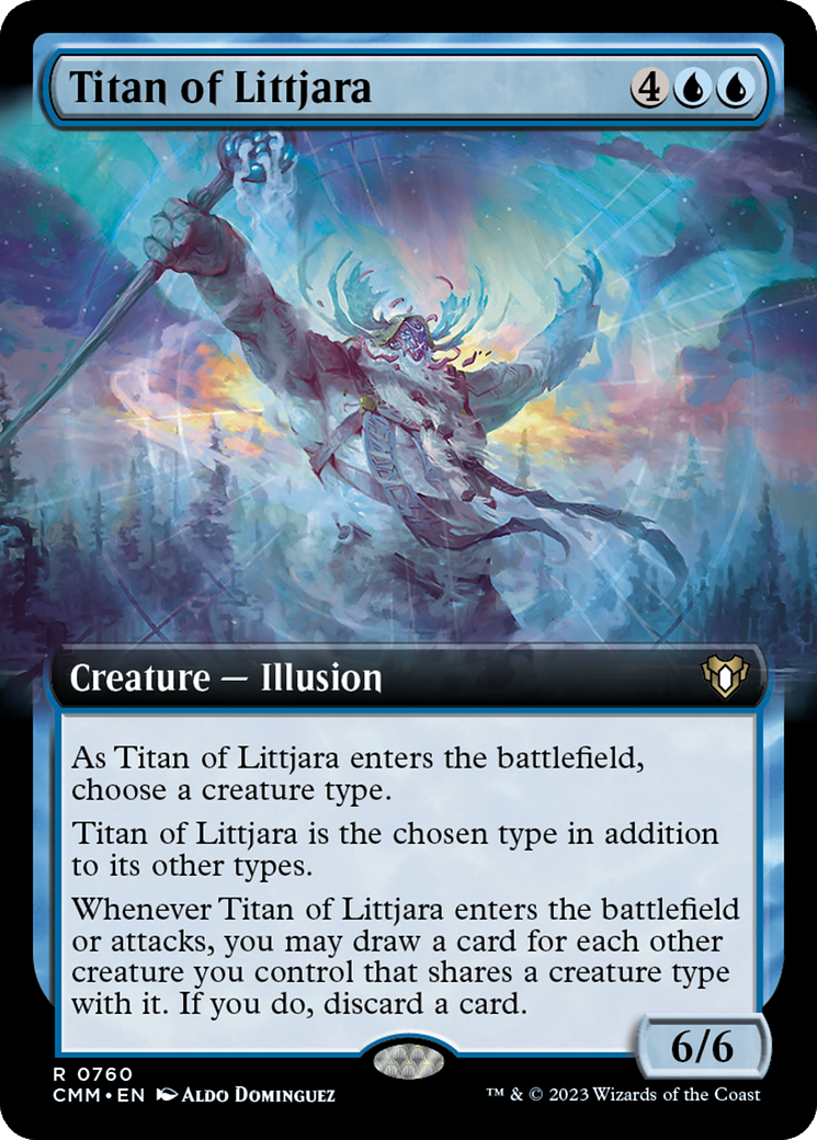 Titan of Littjara (Extended Art) [Commander Masters] | Game Master's Emporium (The New GME)