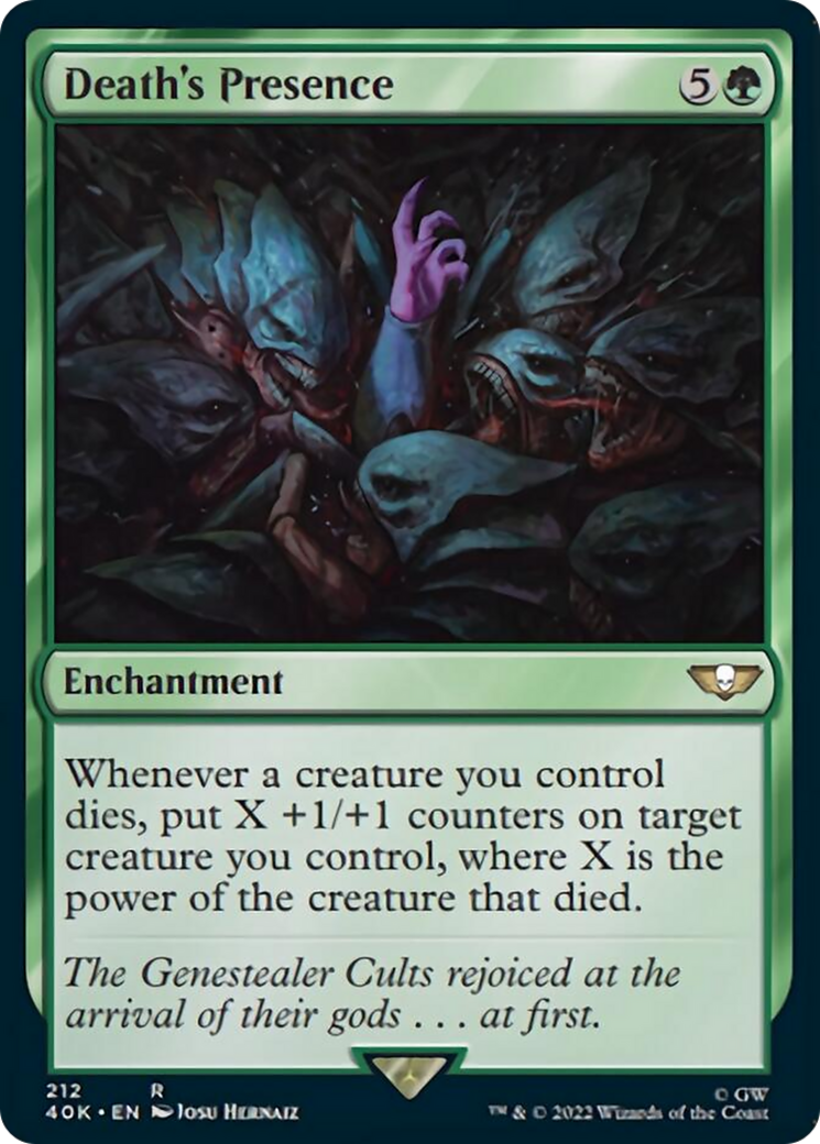 Death's Presence (Surge Foil) [Warhammer 40,000] | Game Master's Emporium (The New GME)