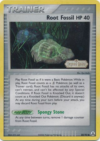Root Fossil (80/92) (Stamped) [EX: Legend Maker] | Game Master's Emporium (The New GME)