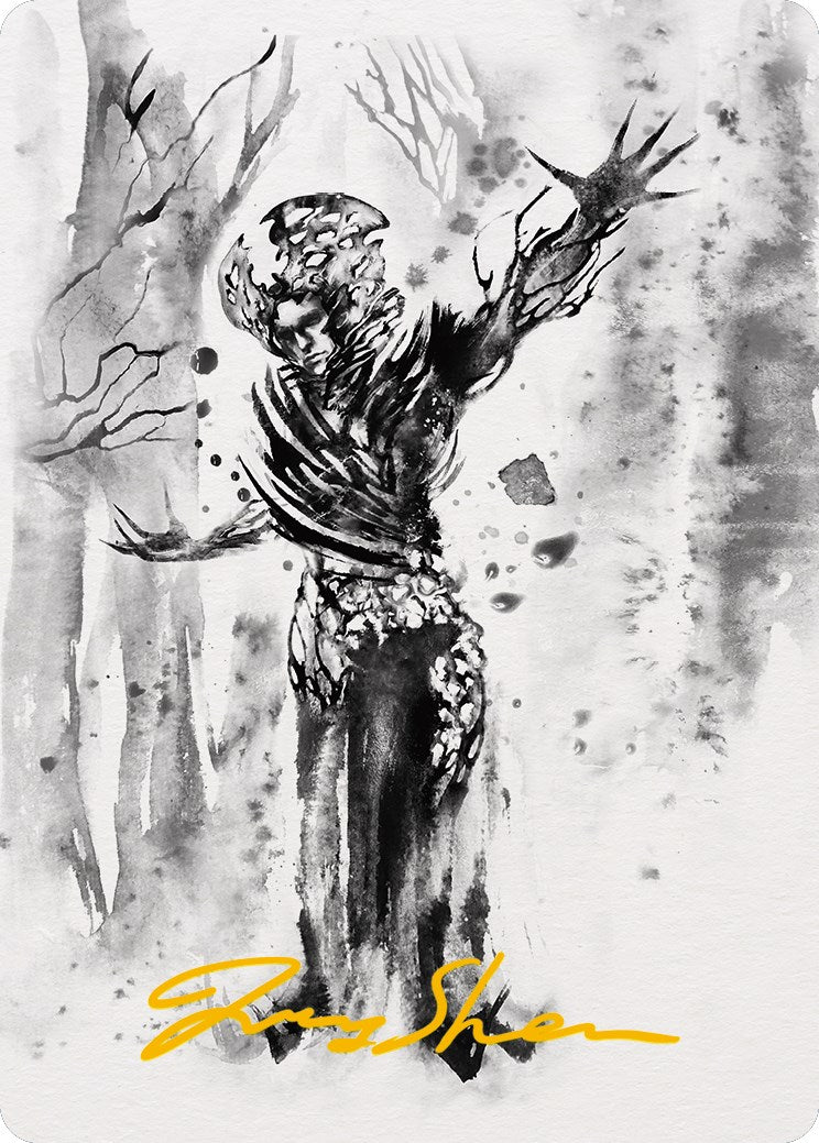 Rustvine Cultivator Art Card (Gold-Stamped Signature) [Phyrexia: All Will Be One Art Series] | Game Master's Emporium (The New GME)