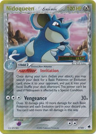 Nidoqueen (7/101) (Delta Species) (Stamped) [EX: Dragon Frontiers] | Game Master's Emporium (The New GME)