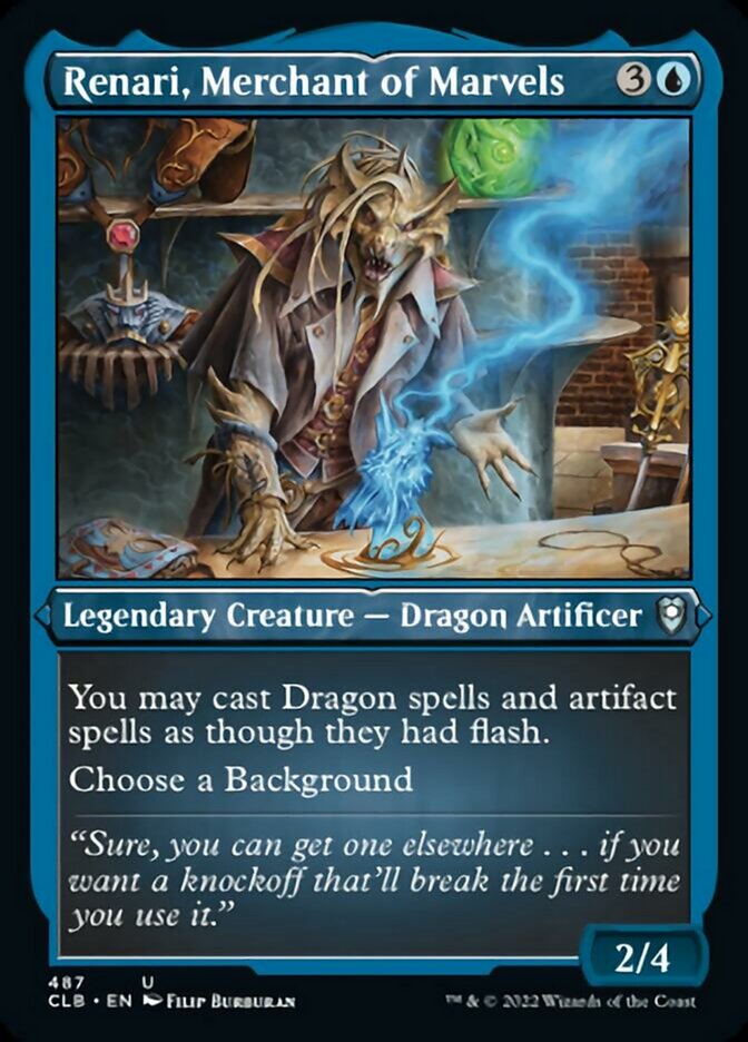 Renari, Merchant of Marvels (Foil Etched) [Commander Legends: Battle for Baldur's Gate] | Game Master's Emporium (The New GME)