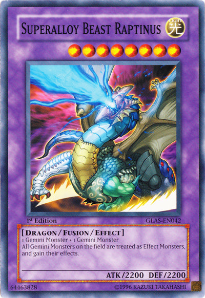 Superalloy Beast Raptinus [GLAS-EN042] Common | Game Master's Emporium (The New GME)
