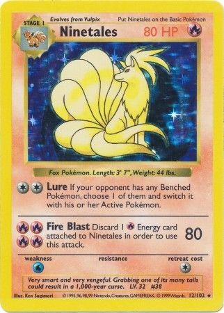 Ninetales (12/102) [Base Set Shadowless Unlimited] | Game Master's Emporium (The New GME)