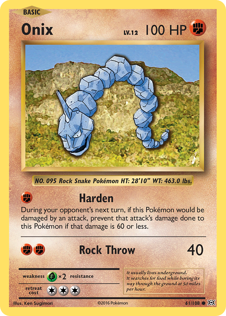 Onix (61/108) [XY: Evolutions] | Game Master's Emporium (The New GME)