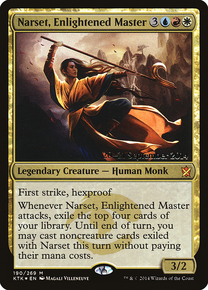 Narset, Enlightened Master [Khans of Tarkir Prerelease Promos] | Game Master's Emporium (The New GME)