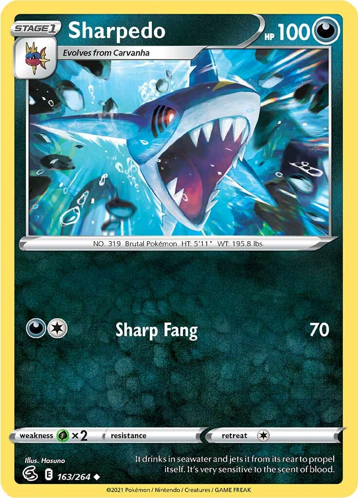 Sharpedo (163/264) [Sword & Shield: Fusion Strike] | Game Master's Emporium (The New GME)