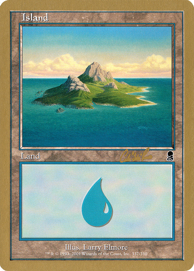 Island (cr337a) (Carlos Romao) [World Championship Decks 2002] | Game Master's Emporium (The New GME)