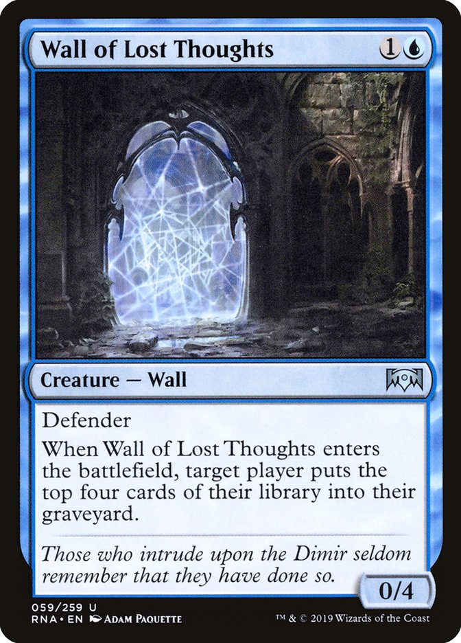 Wall of Lost Thoughts [Ravnica Allegiance] | Game Master's Emporium (The New GME)