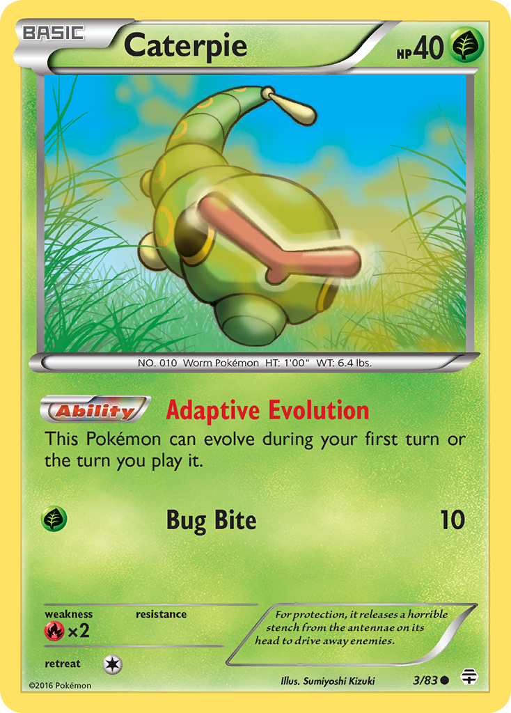 Caterpie (3/83) [XY: Generations] | Game Master's Emporium (The New GME)