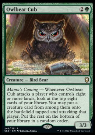 Owlbear Cub [Commander Legends: Battle for Baldur's Gate] | Game Master's Emporium (The New GME)