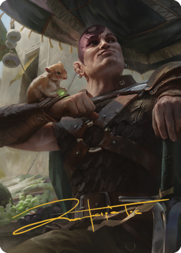 Minsc & Boo, Timeless Heroes Art Card (38) (Gold-Stamped Signature) [Commander Legends: Battle for Baldur's Gate Art Series] | Game Master's Emporium (The New GME)