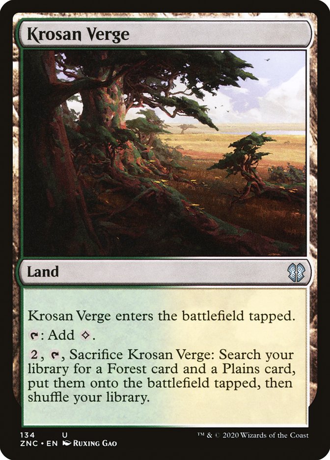 Krosan Verge [Zendikar Rising Commander] | Game Master's Emporium (The New GME)