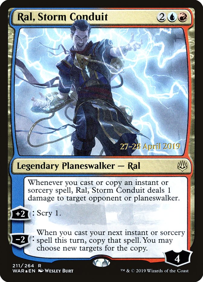 Ral, Storm Conduit [War of the Spark Prerelease Promos] | Game Master's Emporium (The New GME)