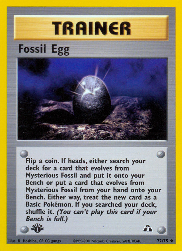 Fossil Egg (72/75) [Neo Discovery 1st Edition] | Game Master's Emporium (The New GME)