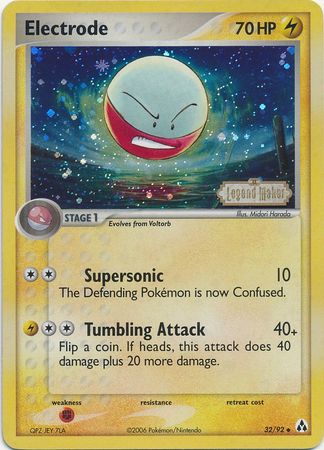 Electrode (32/92) (Stamped) [EX: Legend Maker] | Game Master's Emporium (The New GME)