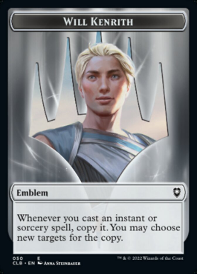 Will Kenrith Emblem // Copy Double-Sided Token [Commander Legends: Battle for Baldur's Gate Tokens] | Game Master's Emporium (The New GME)