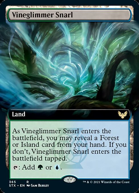Vineglimmer Snarl (Extended Art) [Strixhaven: School of Mages] | Game Master's Emporium (The New GME)