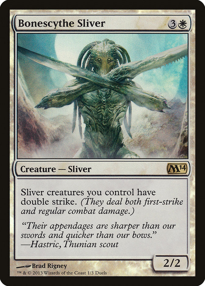 Bonescythe Sliver (Duels of the Planeswalkers Promos) [Duels of the Planeswalkers Promos 2013] | Game Master's Emporium (The New GME)